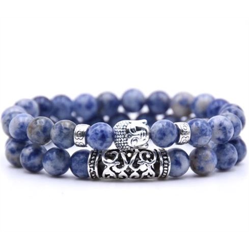 Armband Boeddha - Blauw 