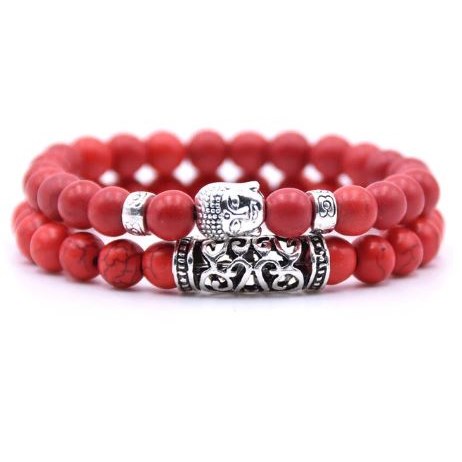 Armband Boeddha - Rood