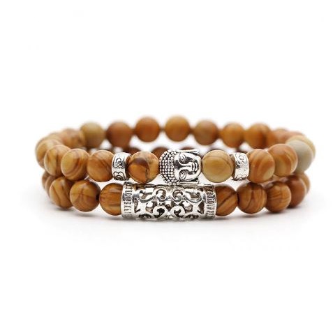 Armband Boeddha - Bruin