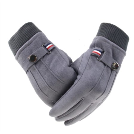 Touchscreen Handschoenen Suede - Grijs