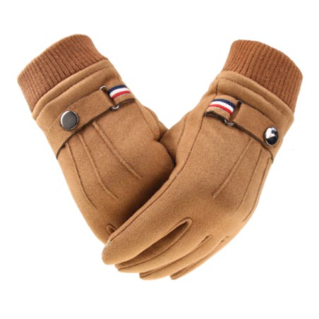 Touchscreen Handschoenen Suede - Bruin