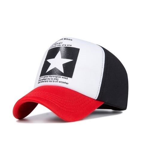 Truckercap Ster - Rood/Wit