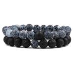 Armband Trendy - Donkerblauw / Zwart