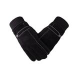 Touchscreen Handschoenen Leer - Zwart