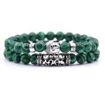 Armband Boeddha - Groen