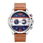 Curren Heren polshorloge - Bruin/Blauw