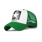 Truckercap  Ster - Groen/Wit